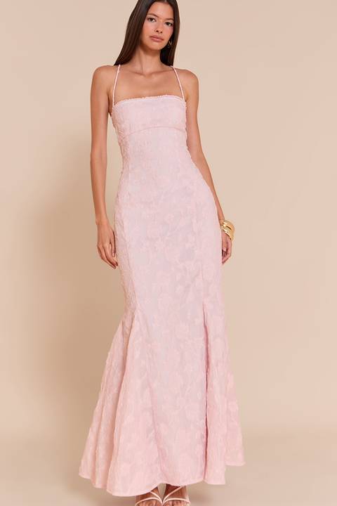 Yakası Fırfırlı Mini Elbise - Pembe 40