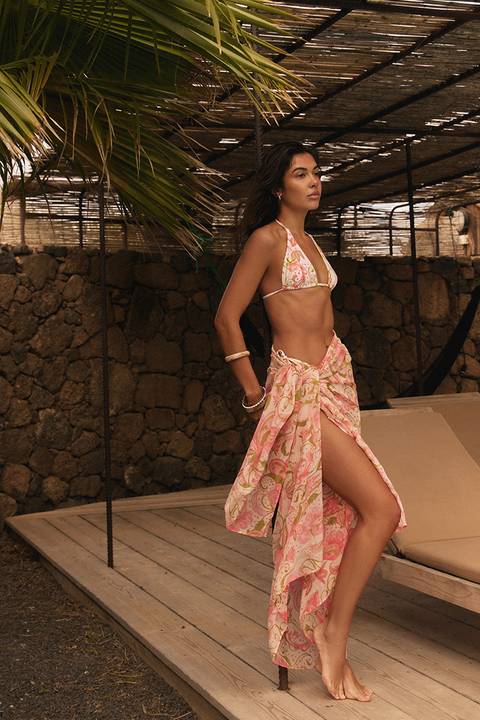 Halter Yaka Saten Maxi Elbise - Siyah 36 6