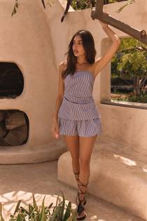 Askılı Wide Leg Tulum - Beyaz 40 2